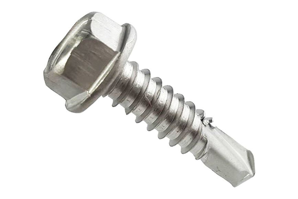 Self-Tapping Tek Screws #12 1" Stainless Steel (pack of 50)