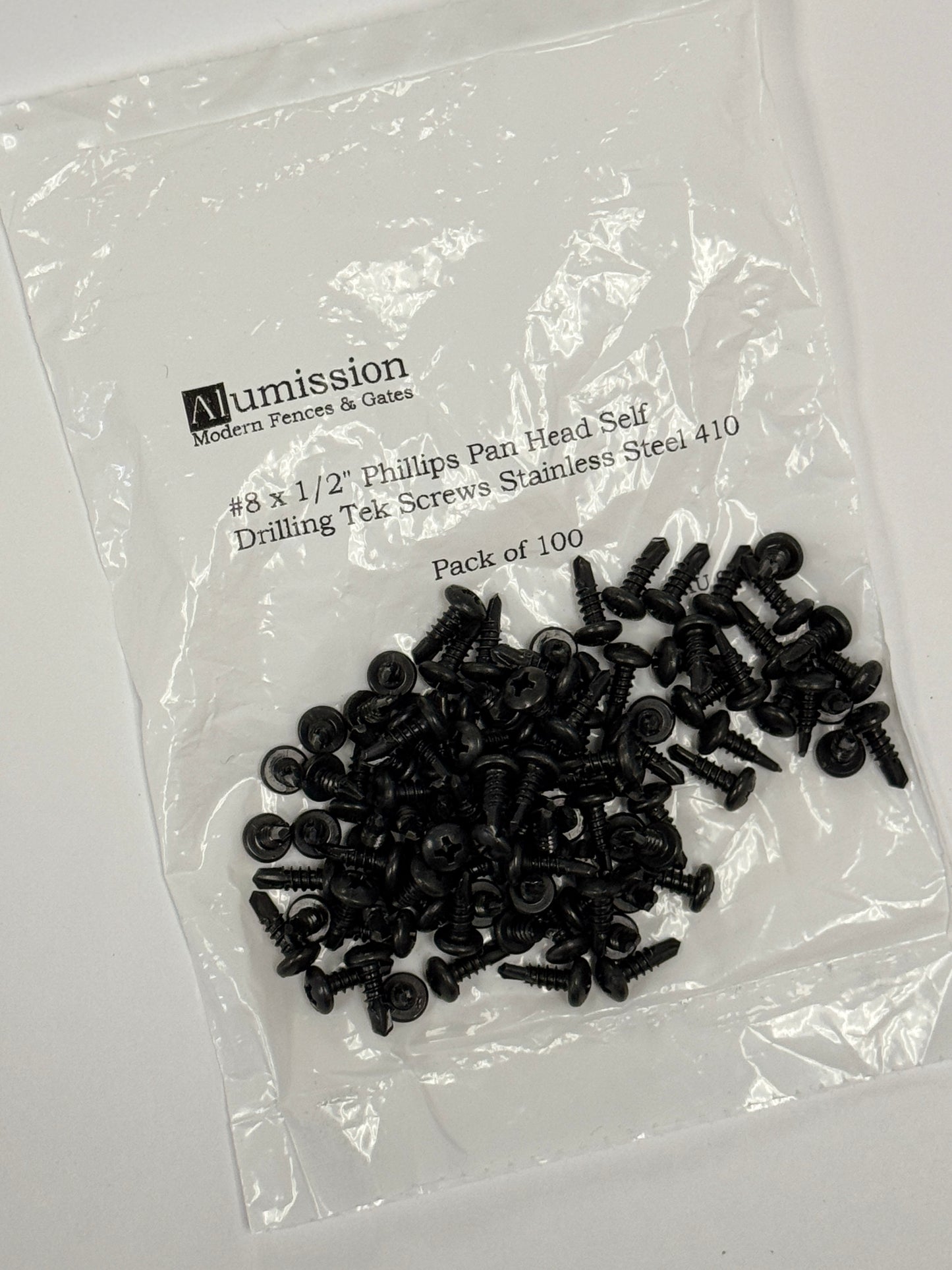 Self-Tapping Screws #8 1/2" Stainless Steel (pack of 100)