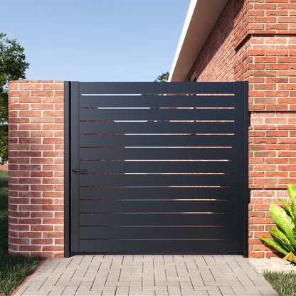 Alumission Aluminum Gate Kit. Powder Coated (Side Gate/Yard Gate) Los Angeles Style