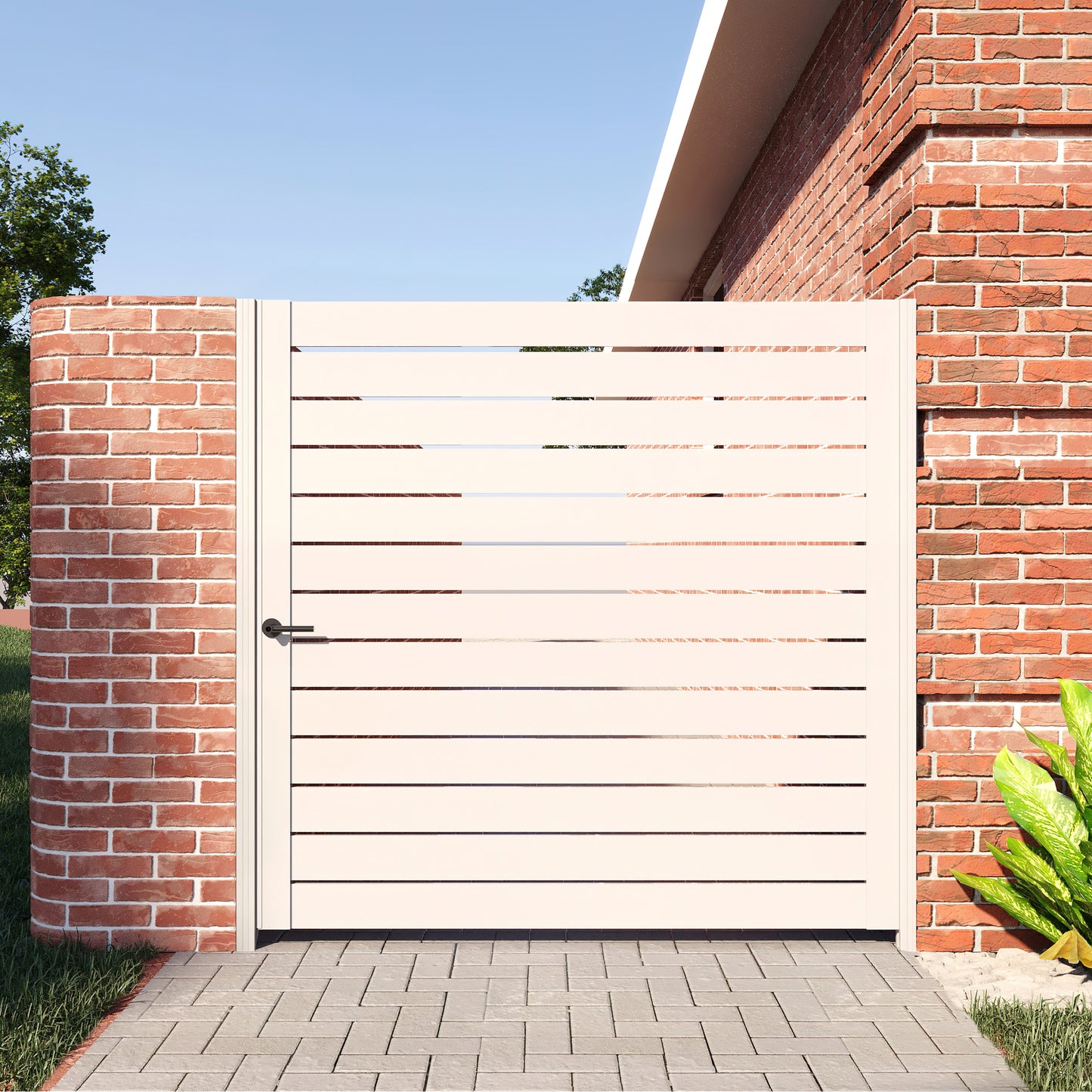 Alumission Aluminum Gate Kit. Powder Coated (Side Gate/Yard Gate) Los Angeles Style