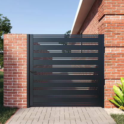 Alumission Aluminum Gate Kit. Powder Coated (Side Gate/Yard Gate) Miami Style