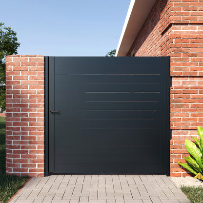 Alumission Aluminum Gate Kit. Powder Coated (Side Gate/Yard Gate) New York Style