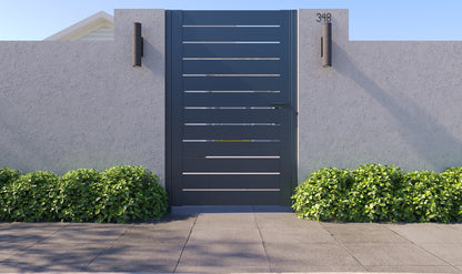 Alumission Aluminum Gate Kit. Powder Coated (Side Gate/Yard Gate) Los Angeles Style