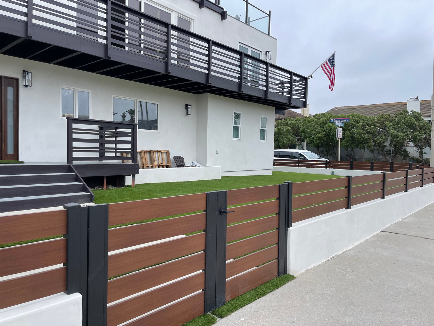 Alumission Aluminum Double Swing Gate Kit. Powder Coated. Los Angeles Style