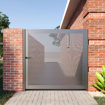 Alumission Aluminum Gate Kit. Powder Coated (Side Gate/Yard Gate) San Francisco Style